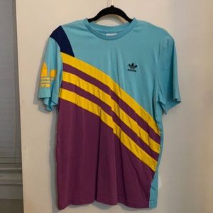 Adidas color block tee